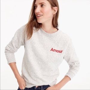 JCrew grey creckneck cotton sweatshirt